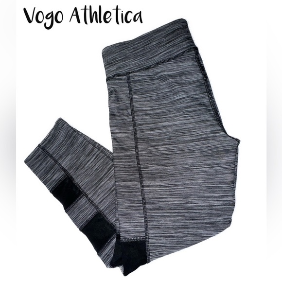 VOGO Athletica Pants - VOGO Athletica Gray and Black Leggings